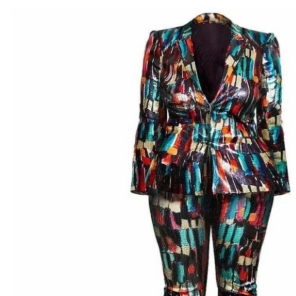 Ladies Sequence pant suit 2X - Picture 3 of 10